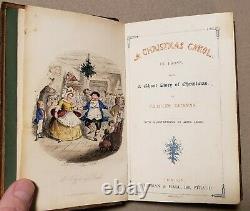 Charles Dickens / A Christmas Carol / Christmas Books Set / 1843 First Editions