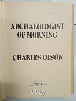 Charles OLSON / ARCHAEOLOGIST OF MORNING First Edition 1970