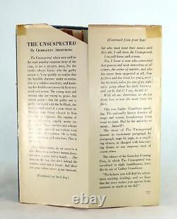 Charlotte Armstrong 1st Edition 1946 The Unsuspected Hardcover withDustjacket