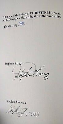 Christine Stephen King Double Signed Limited Edition