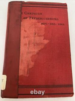 Civil War First Edition The Campaign of Fredericksburg Nov Dec 1862 Henderson