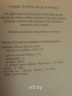 Conceived in Liberty by MURRAY ROTHBARD First Edition 1975-1979