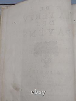 DE LA VERTU des Payens. MOTHE LE VAYER, 1642. First edition