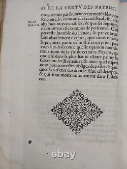 DE LA VERTU des Payens. MOTHE LE VAYER, 1642. First edition