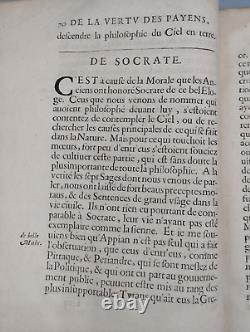 DE LA VERTU des Payens. MOTHE LE VAYER, 1642. First edition