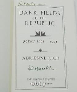 Dark Fields of the Republic by ADRIENNE RICH SIGNED First Edition 1995 Poetry