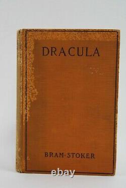 Dracula Bram Stoker 1897 Grosset & Dunlap First Edition Hardcover Vintage 1927