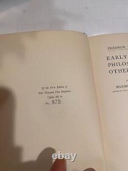 Early Greek Philosophy & Other Essays Rare 1st Edition Friedrich Nietzsche