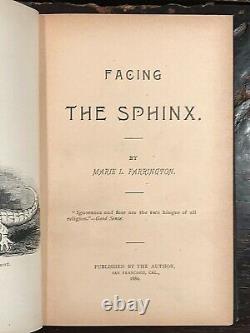 FACING THE SPHINX Farrington, 1st 1889 ANCIENT EGYPT GODS SYMBOLS NUMEROLOGY