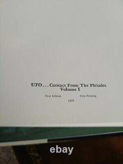 First Edition 1979 UFO Contact from the Pleiades Vol 1 Billy Meier Hardcover
