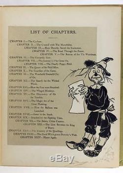 First Edition 2nd State 1900 The Wonderful Wizard of Oz L Frank Baum W W Denslow