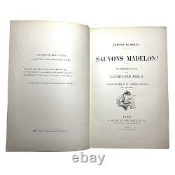 First edition Sauvons Madelon! Hachette Paris 1893 hardcover gold edges french