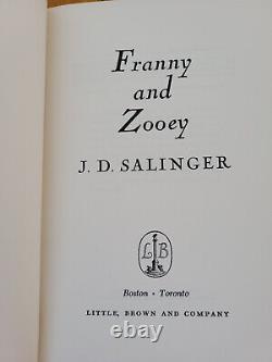Franny and Zooey by J. D. Salinger First Edition Original Dust Jacket $4.00 1961