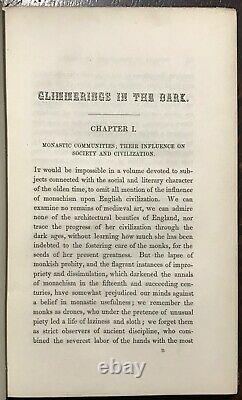 GLIMMERINGS IN THE DARK 1st, 1850 WITCHCRAFT MAGIC PERSECUTION SUPERSTITIONS