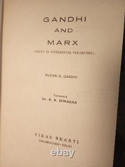 Gandhi And Marxism By Madan G. Gandhi 1969 First Edition HCwDJ