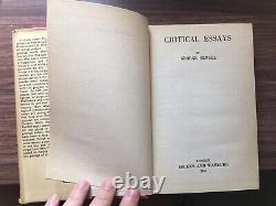 George Orwell Critical Essays, First Edition in Dust Jacket RARE