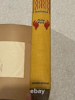 Gladiator by Philip Wylie 1st edition with jacket