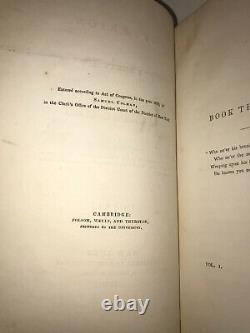 HENRY WADSWORTH LONGFELLOW! (FIRST EDITION, 1839!) In Original Binding Set RARE