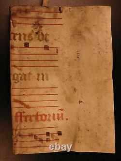 Handwritten Merchant Trader Manuscript in Medieval Illuminated Vellum BINDING