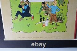 Herge Tintin 1954 First Edition Hardcover by Casterman On Marche Sur La Lune