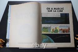 Herge Tintin 1954 First Edition Hardcover by Casterman On Marche Sur La Lune