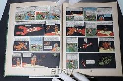 Herge Tintin 1954 First Edition Hardcover by Casterman On Marche Sur La Lune