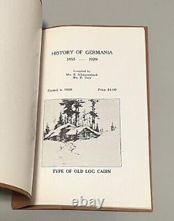 History of Germania 1855-1929 Potter County PA Pennsylvania Book 1938 RARE