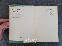 How I Play Snooker by Joe Davis 1949 1st Edition Hardback with Dustjacket