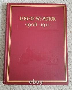 INCREDIBLY RARE William K. VANDERBILT, Log of My Motor 1908-1911, 1st Edition