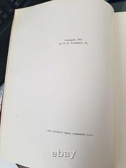INCREDIBLY RARE William K. VANDERBILT, Log of My Motor 1908-1911, 1st Edition