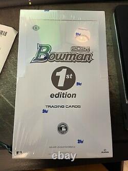 INHAND Topps 2021 Bowman MLB Baseball 1st Edition Sealed Box-24 Packs