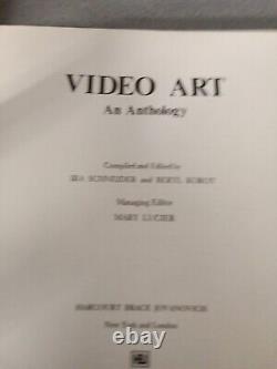 Ira Video Art Schneider, Beryl Korot / Video Art An Anthology First Edition 1976