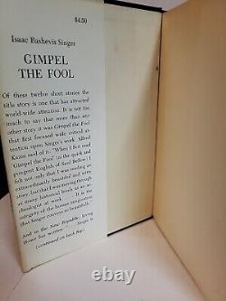 Isaac Bashevis Singer Gimpel The Fool 1966 HC/DJ FIRST Edition ninth Printing