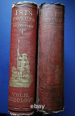 Isis Unveiled 1st Edition 1st Printing 1877 Blavatsky Less Than 20 In Existance