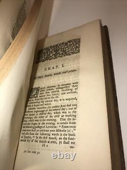 JEWISH ANTIQUITIES! Jew Hebrew History (FIRST EDITION 1766!) Language Bible Rare