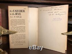 J. D. Salinger SIGNED FIRST EDITION Catcher in the Rye 1951