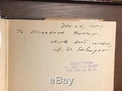 J. D. Salinger SIGNED FIRST EDITION Catcher in the Rye 1951