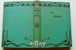 J. R. R. Tolkien, The Hobbit 1st Edition, 2nd Imp, Original Unrestored Jacket
