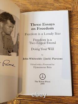 Jack Parsons. Three Essays on Freedom. First Edition, Limited #329/418. 2008