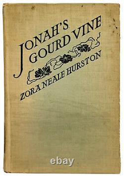 Jonah's Gourd Vine by ZORA NEALE HURSTON First Edition 1934 1st Hardcover Harlem