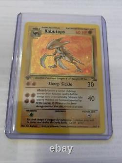 KABUTOPS Pokemon Card First 1st Edition Holo Foil Original Owner Ex-Mint Fossil