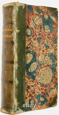 LEATHER SetWorks of LORD BYRON! (FIRST EDITION! 1825)Shelley Poetry Keats RARE