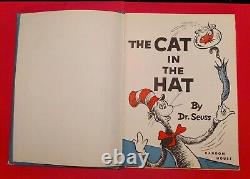 LOOK! RARE Clean 1st Edition/1st Print Dr. Seuss The Cat In The Hat 1957 Wow