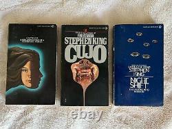 LOT OF 15 Stephen King True First Edition 1st/1st Signet CARRIE CUJO SALEMS LOT