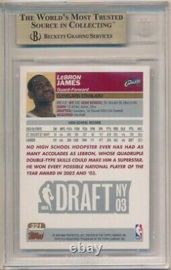 Lebron James 2003/04 Topps 1st First Edition #221 Rc Rookie Sp Bgs 9.5 Gem Mint