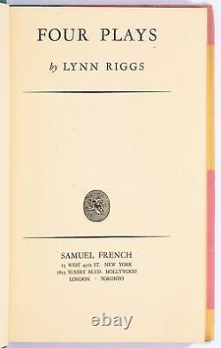 Lynn RIGGS / Four Plays 1st Edition 1947