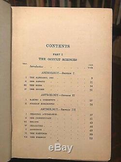 MANUAL OF OCCULTISM SEPHARIAL 1st, 1911 DIVINATION ALCHEMY MAGICK ASTROLOGY