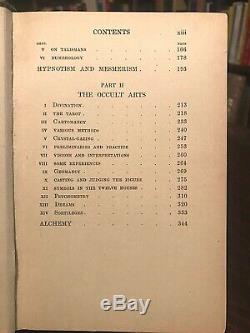 MANUAL OF OCCULTISM SEPHARIAL 1st, 1911 DIVINATION ALCHEMY MAGICK ASTROLOGY