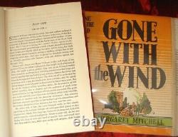 MARGARET MITCHELL GONE WITH THE WIND FIRST EDITION & Original D/J & Bonus