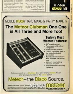 METEOR CLUBMAN DJ Mixer (1970's 1st Edition Original Brand New) Collectors Item